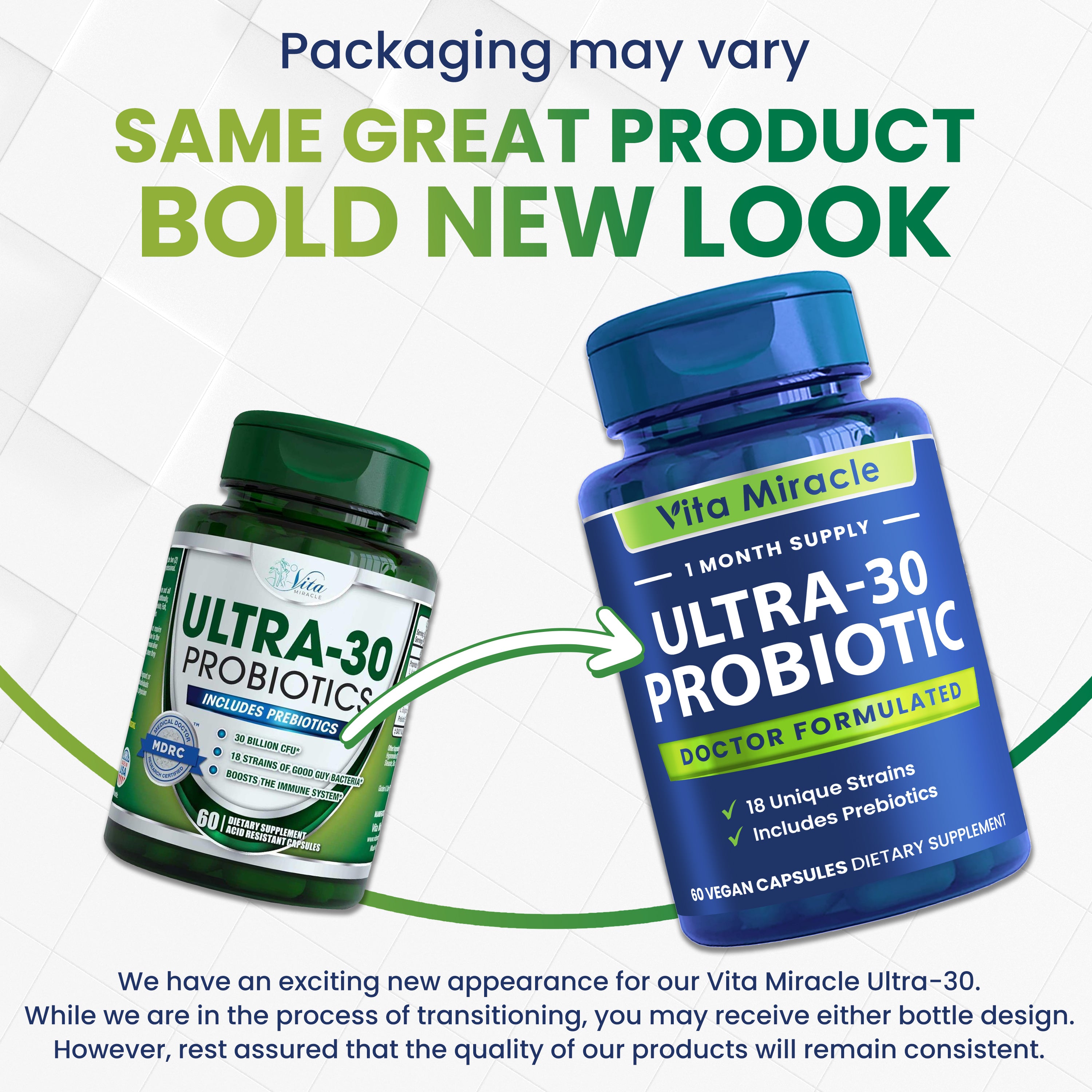 ULTRA-30 PROBIOTICS FOR WOMEN & MEN 30 BILLION CFU