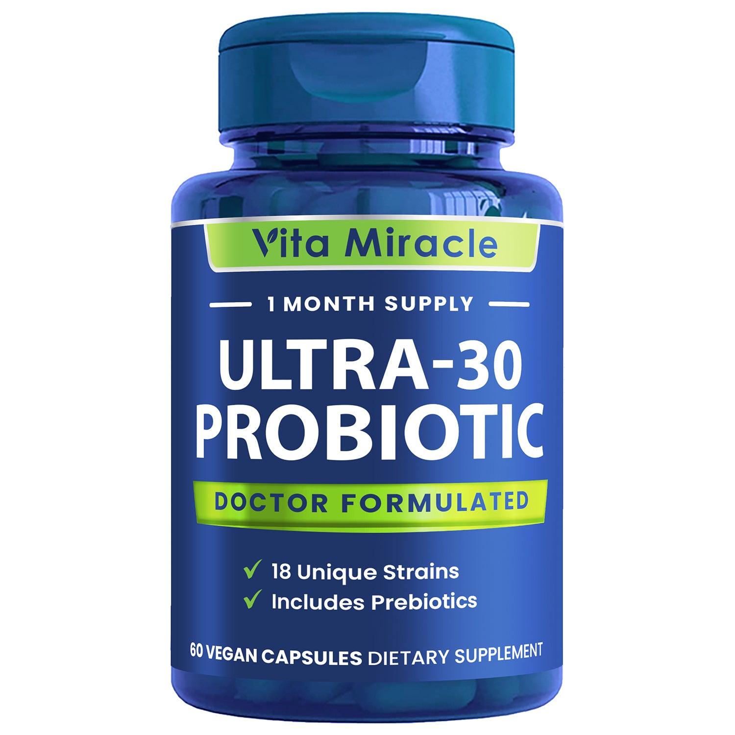 ULTRA-30 PROBIOTICS FOR WOMEN & MEN 30 BILLION CFU