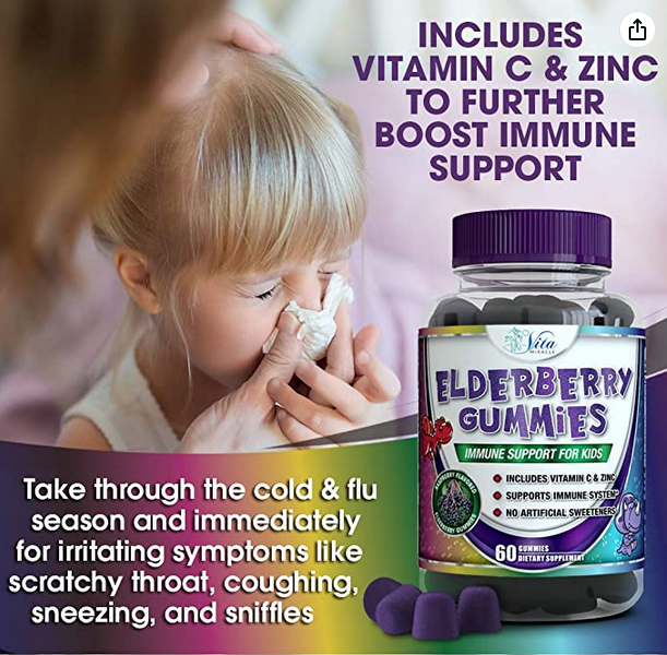 Gummies for Kids - 50mg Cold and Flu Immune Support Booster